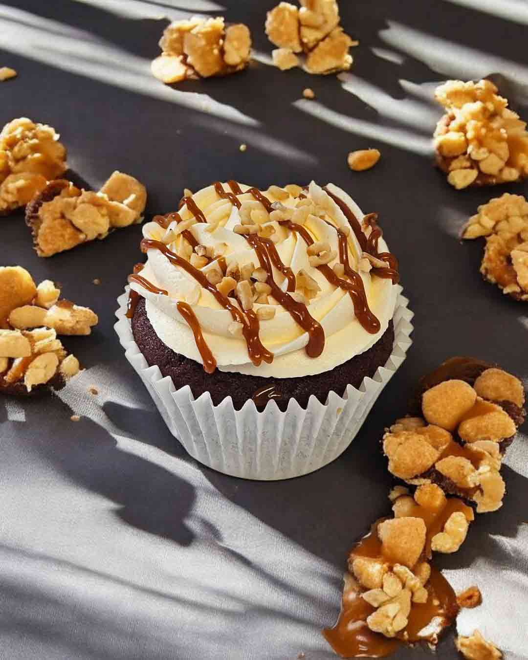 Snickers-Cupcake